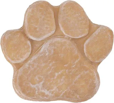Produktbild von Gedenkstein für Hunde mit Pfotenabdruck - Gelb