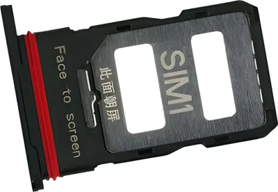 Produktbild von SIM-Kartenhalter für Xiaomi Poco F5 Pro 5G (23013PC75G), 1610901000007A, Schwarz