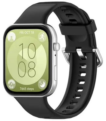Obrázek produktu pro Náramek k chytrým hodinkám Huawei Watch Fit 5 4 / 5 4 Pro, vysoce kvalitní silikon, černý