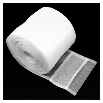Produktbild von Gardinenband 10Mx10CM zum Aufnähen, transparentes Kräuselband mit Schlaufen für Bleistiftfalten und Gardinenstange