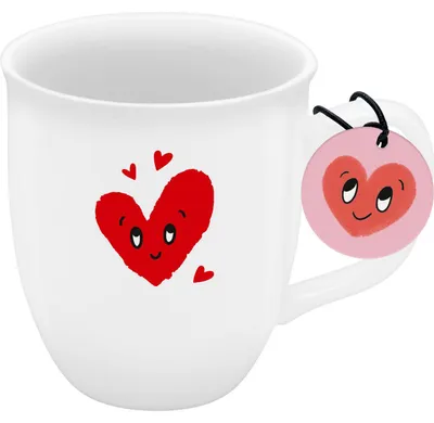 Produktbild von Espressotasse Motiv \Herzen\""