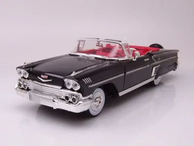 Produktbild von CHEVY Impala 1958 Cabriolet schwarz, MMX73112NOIR, Maßstab1/18, MOTOR MAX