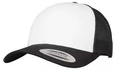 Image de Casquette Flexfit « Retro » TN1541 (taille unique) (noir/blanc)