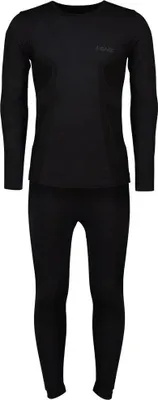 Image de Ensemble fonctionnel Merino MEN hommes noir S-M