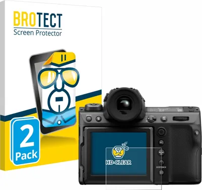 Produktbild von 2x Für Fujifilm GFX100 II Schutzfolie BROTECT Displayschutz Display Schutz Folie Klar Transparent