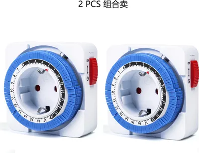 Produktbild von 24 Stunden Mechanische Zeitschaltuhr Steckdose mit 96 Schaltsegmenten – Programmierbarer Timer AC230V 16A EU-Stecker