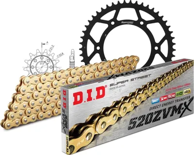 Image de Jeu de chaînes DID acier 520ZVM-X / 116 rivets pour Honda CRF R RX 450 ccm année 2017 - 2020