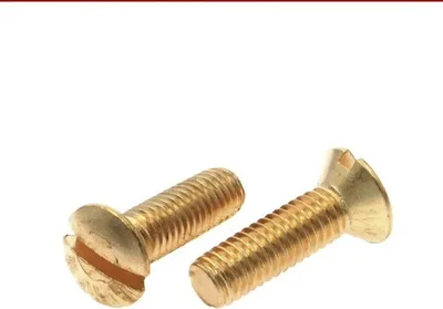 Produktbild von Linsensenkkopfschraube mit Schlitz, Messing, M4 x 16 (32 St.)