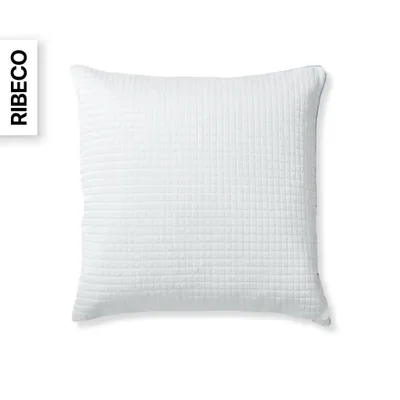Produktbild von RIBECO GERMANY Kühlkissen 80x80 cm – kühlende und wärmende Kissenseite – für ganzjährigen ausgeglichenen Schlafkomfort, Polyester-Füllung