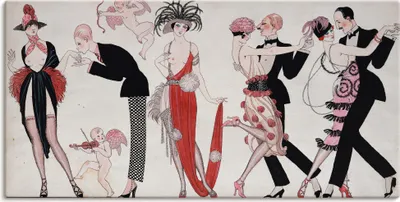 Produktbild von ARTland Leinwandbild Tango. Größe: 100x50 cm