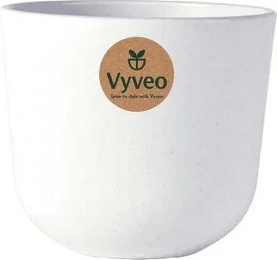 Immagine prodotto di Vyveo - Vaso da fiori Soren - Bianco - 25x22