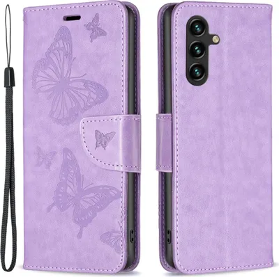 Produktbild von Samsung Galaxy A15 Hülle - Coverup Schmetterlinge Klapphülle - Lila