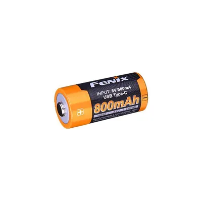 Productafbeelding van Fenix RCR123A batterij, 800 mAh (Li-Ion), USB-C oplaadbaar, 1 stuk