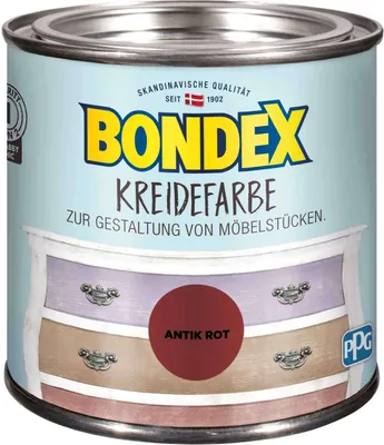 Produktbild von Bondex Kreidefarbe 500 ml antik rot