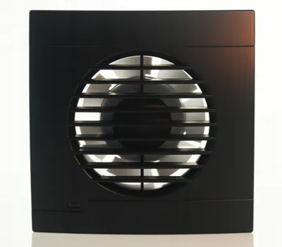 Image de Ventilateur ELPlast AERO RS100T, 100 mm, avec minuterie, finition noire mate