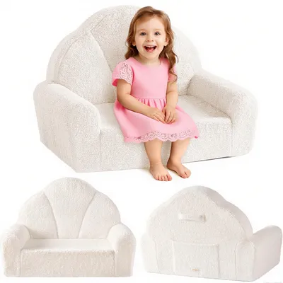 Produktbild von ROBUD Kindersofa für Mädchen, Bequemer Kindersessel, Spielzimmer-Sofa für Lesen