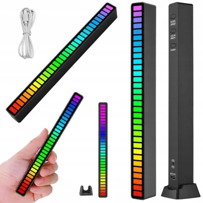 Obrázok produktu pre Verk 12278 LED ambientné RGB osvetlenie USB s dobíjacou batériou čiernej
