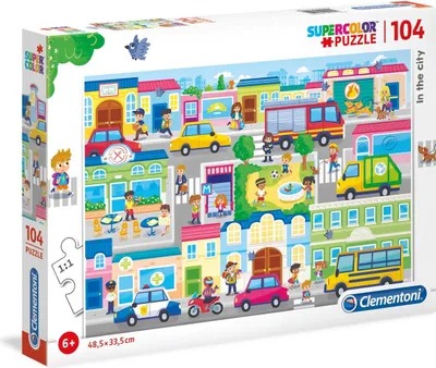 Obrázok produktu pre Clementoni V meste puzzle 104 dielikov Mesto