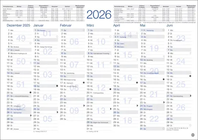 Produktbild von Kalender 2026 - Tafelkalender A4