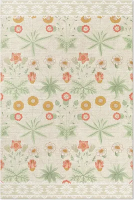 Produktbild von Gänseblümchen von William Morris – Vinylteppich – 100x150 cm – Indoor Teppich – Flur – Pflegeleicht – Modern