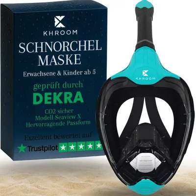 Produktbild von Khroom Vollgesichtsmaske Schnorchelmaske Erwachsene & Kinder ab 5 (L-XL)