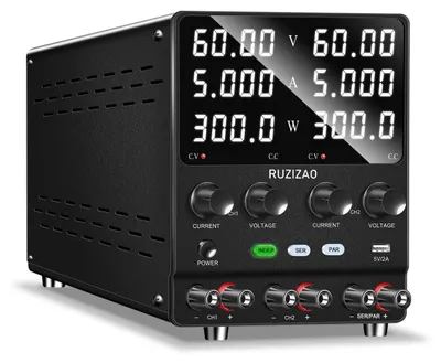 Labor-Netzteil 60 V 5 A, 4-in-1, parallel/seriell, 120 V 5 A, 60 V 10 A