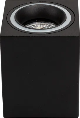 Produktbild von LED Aufbaustrahler Genius 6042 quadratisch schwarz – GU10, 230V, Metall