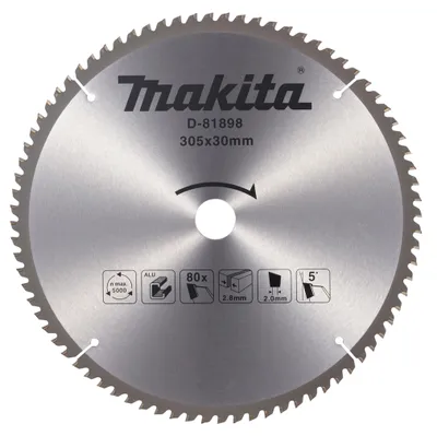MAKITA Kreissägeblatt 305x30 mm, 80 Zähne für Aluminium