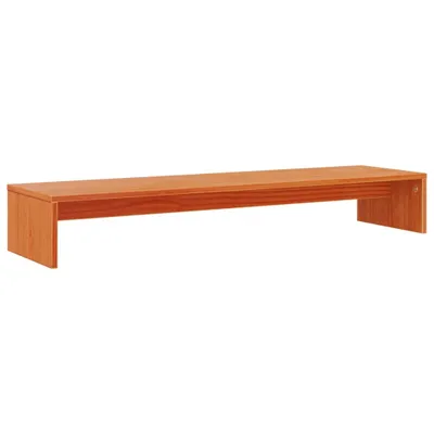 Produktbild von Monitorständer Wachsbraun 100x27x15 cm Massivholz Kiefer