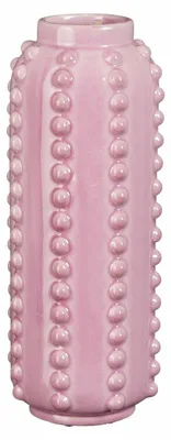 Image de Mica Decorations Vase Boaz - H30 x Ø11 cm - Céramique - Rose