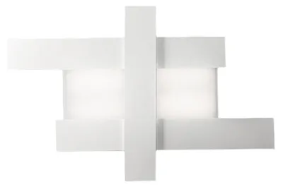 Zdjęcie produktu dla Lampa sufitowa LED DOHA P/M 40W, 3750 lm, 3000 K, biała – do wnętrz, z aluminium i dwustronnego metakrylanu – Gealuce