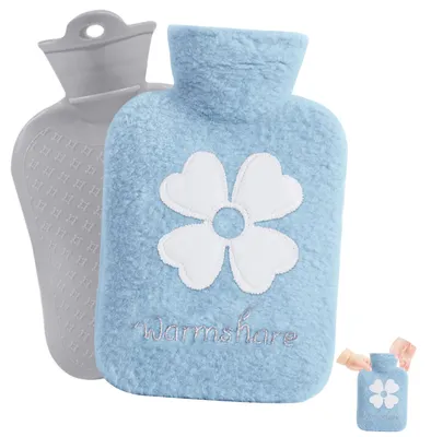 Productafbeelding van Warmwaterkruik kinderen - 500 ml - Afneembare hoes - Wasbaar