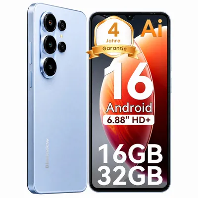 Produktbild von Blackview Wave 10C smartphone Ohne Vertrag, Android 16, 6.88", 120Hz, 1080p, Dual SIM, Face ID, 5000 mAh, Gemini AI, DokeOS 5.0, 1080p, 4G