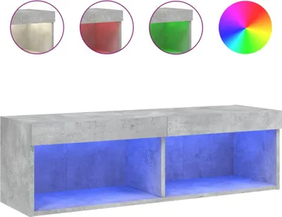 Obrázek produktu pro vidaXL TV skříňka s LED světly betonově šedá 100x30x30 cm