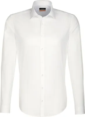 Produktbild von Seidensticker BUSINESS Herren Hemd Langarm Kent Slim-Fit Ecru 41