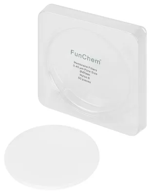 Productafbeelding van Nylon membraanfilter, 0,45 μm poriëngrootte, 47 mm diameter, 50 stuks