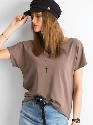 Produktbild von Basic Feel Good Kurzarm-T-Shirt für Frauen Mangalden braun S