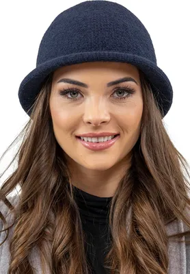 Produktbild von Vivisence damen hut eleganter wintermütze warm und gemütlich kopfbedeckung an winter und herbst warm dick strickmütze, klassisch mütze für frauen, hergestellt in der eu, dunkelblau, einheitsgröße