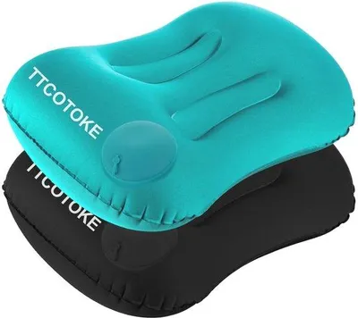 Zdjęcie produktu dla Dmuchane poduszki kempingowe, 2 sztuki - ultralekkie - ergonomiczne - idealne na podróże