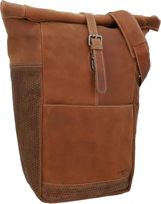 Productafbeelding van Bagagedragertas leer 16 liter - Vintage - Bruin