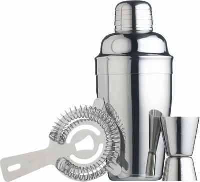 Immagine prodotto di Set da cocktail, 3 pezzi, acciaio inox, argento - BarCraft