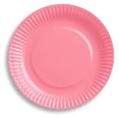 Produktbild von Rosa Pappteller, 18 cm, 6 Stück – Godan