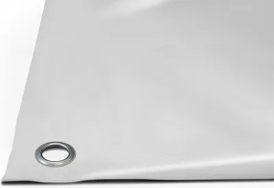 Image de Bâche PVC pour camion 900g/m² matériel (3m x 6m, oeillets ronds 20mm, gris clair RAL7035) marchandise au mètre avec/sans oeillets Bâche de toit Industrie Camion Bâche de camping Bâche de protection Bâche en bois