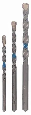 Produktbild von Bosch Accessories 2609255416 Hartmetall Beton-Spiralbohrer-Set 3teilig 5 mm, 6 mm, 8 mm Zylinderschaft 1 Set