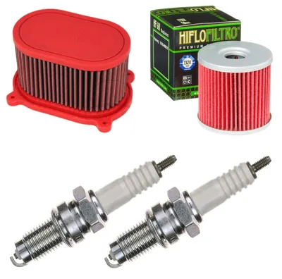 Image de Kit d'entretien pour Hyosung GV 650 Sportcruiser 2006-2007 : filtres et bougies d'allumage de pamoto - Neuf