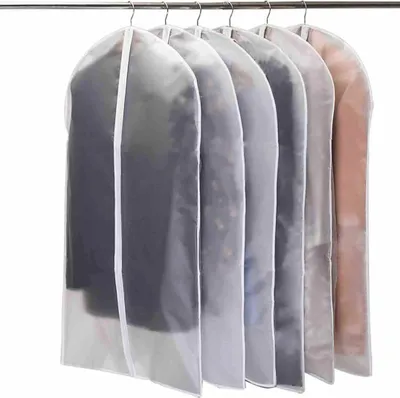 Produktbild von Kleidersack, 5 Stück hochwertige Kleidersäcke, transparent