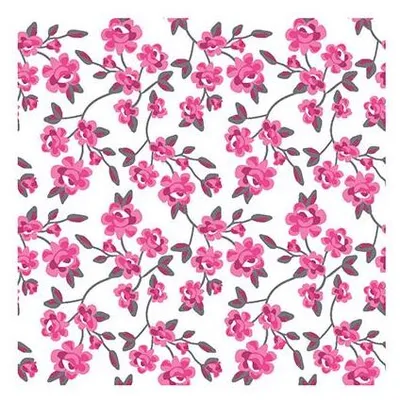 Immagine prodotto di 280 tovaglioli Papstar, 3 veli 1/4 di piega 25 cm x 25 cm fucsia milleflora 86389