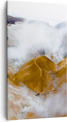 Produktbild von Bild auf Leinwand - Leinwandbild - Einteilig - Berge Wolken Landschaft - 45x80cm - Wand Bild - Wanddeko - Wandbilder - Leinwanddruck - Bilder - Wanddekoration - Leinwand bilder - PA45x80-4711