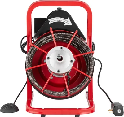 Obrázok produktu pre Stroj na čistenie potrubia - Ručný čistič potrubia - 15 m x 9,53 mm - Efektívne čistenie potrubia - Vysokotlakový čistič potrubia