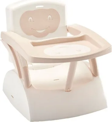 Produktbild von Sitzerhöhung Babytop Thermobaby, 2 Sitzhöhen, Anti-Rutsch Tablett, Eisbraun